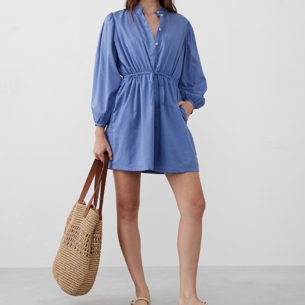 Banana Republic Voile mini shirt dress  Size M